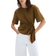 H&M Tie-Detail Top - Olive green