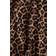 H&M Flared Slip Skirt - Dark Beige/Leopard Print