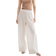 H&M Wide Leg Pants - White/Brown