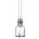 Karlskrona Lampfabrik Skeppsholmen Clear Glass/Nickel Olielampe 35cm