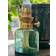 Karlskrona Lampfabrik Skeppsholmen Jade Green Olielampe 35cm