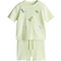 H&M Textured Cotton Set 2-Piece - Light Green/Dinosaurs