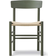 Fredericia Furniture J39 Mogensen Khaki Green Beech / Natural Paper Cord Køkkenstol 77cm