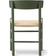 Fredericia Furniture J39 Mogensen Khaki Green Beech / Natural Paper Cord Kitchen Chair 77cm