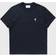 Ami Paris Navy Cotton de Coeur T-shirt - Night Blue