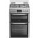 Hotpoint 60cm Dual Fuel Cooker Stainless Steel