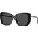 Burberry BE4456 Solglasögon Acetat Svart Grå