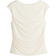 H&M Draped Cap Sleeved Top - Cream
