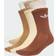 adidas Trefoil 6 Pack Crew Socks - Brown/Cream/White