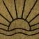 JVL Half Circle Black, Brown 40x70cm