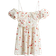 H&M Draped Open Shoulder Dress - White/Floral