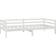 vidaXL Solid Pine Wood White Soffa 204cm 3-sits