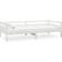 vidaXL Solid Pine Wood White Sofa 204cm 3-seter