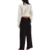 H&M Wide Leg Linen Blend Pants - Black