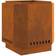 vidaXL Smokeless Fire Pit 48x48x51 cm Weathering Steel