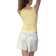 Zara Polyamide Top With Wide Straps - Light Yellow