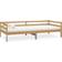vidaXL Solid Pine Wood Honey Brown Soffa 204cm 3-sits