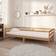 vidaXL Solid Pine Wood Honey Brown Soffa 204cm 3-sits