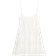 Zara Short Gauze Dress with Lace - Ecru