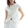 H&M Button Front Top - White