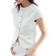 H&M Button Front Top - White