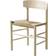Fredericia Furniture J39 Mogensen Soap-treated Beech/Natural Wicker Köksstol 77cm