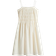 H&M Smocked Bodice Cotton Dress - Cream