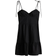 H&M Poplin Dress with Tie-Top Shoulder Straps - Black
