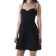 H&M Poplin Dress with Tie-Top Shoulder Straps - Black