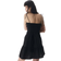 H&M Poplin Dress with Tie-Top Shoulder Straps - Black