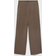 Mango Polyamide Straight Leg Tie Waist Trouser - Brown