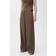 Mango Polyamide Straight Leg Tie Waist Trouser - Brown