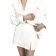 Zara Skort With Slit At The Hem - Ecru