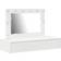 vidaXL Wall-Mounted with LED Light White Toiletbord 40x100cm