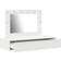 vidaXL Wall-Mounted with LED Light White Toiletbord 40x100cm