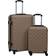 vidaXL Hardcase Trolley Set of 2 - Brown