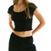 H&M Lace Trimmed Top - Black