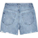 Zara High Waist Crossover Waist Trf Mom Fit Denim Bermuda Shorts - Blue