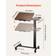 VEVOR Overbed Wood/Black Skrivbord 40x70cm