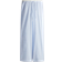 H&M Double Waistband Poplin Drawstring Trousers - Light Blue/Striped