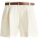 H&M Belted Twill Shorts - White