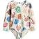 H&M Long-Sleeved Swimsuit - Light Beige/Sealife (1280779001)