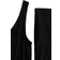 H&M Sort Before After 2-Delt Ribbet Sæt Size S