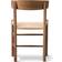 Fredericia Furniture J39 Mogensen Lacquered Walnut/Natural Braided Köksstol 77cm