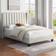 Yaheetech Upholstered Double Beige 141.5x199.5cm