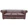 Chesterfield London Antique Brown Sofa 200cm 3 Seater
