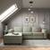 Dunelm Claude Sage Sofa 252cm 3 Seater