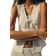 H&M Knitted Tie-Front Top - Cream