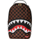 Sprayground Peeking Character Check Backpack - Brown