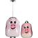 Borg Living Suitcase Set of 2 - Pink